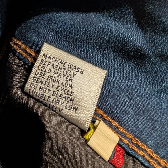 Bamboo Dark Wash High Rise Skinny Jeans Womens Size 12 Stretch Denim pants - Picture 8 of 9